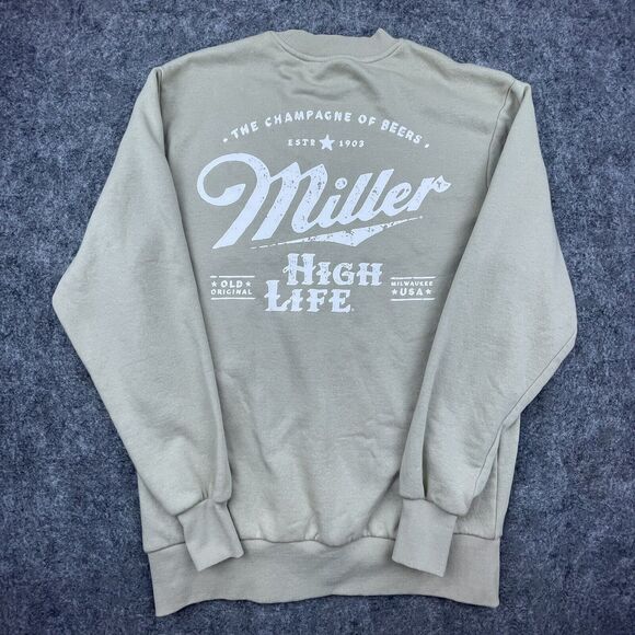Miller High Life Sweatshirt Extra Small Champagne of Beers Milwaukee USA Brewery - Picture 6 of 7